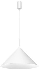 Lampa wisząca CAPITAL WHITE Ø46cm 1xGX53, biała trójkąt, pojedyncza