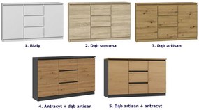 Biała komoda kuchenna 120 cm Suso