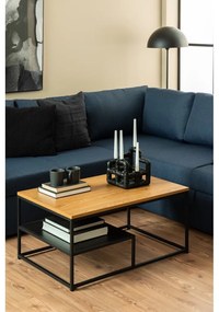 Stolik z blatem w dekorze dębu 60x90 cm Gila – Actona