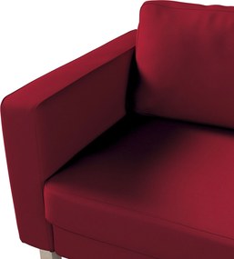 Pokrowiec na sofę Karlstad rozkładaną kolor czerwony tkanina strukturalna