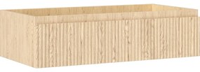 Mexen Rivel szafka łazienkowa podumywalkowa 90 cm, 1 szuflada, ryflowana , dąb - 91A20-09023-1-BF81