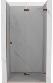 Mexen Lunar-F drzwi prysznicowe składane prawe 55 cm, transparent, różowe złoto - 836-055-000-60-00-P