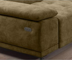 Narożnik FOCUS L z elektryczną regulacją siedziska Prawostronny w tkaninie Promocyjnej SALVADOR 10 WERSAL