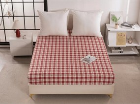 PrzytulneMieszkanie.pl Prześcieradło z mikrofibry TARTAN HEART kolorowe 90x200 cm