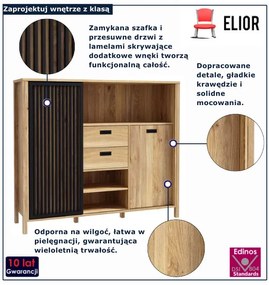 Stojący nowoczesny regał na nóżkach Dugixo 6X