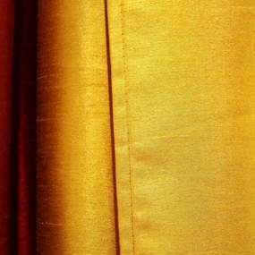 Żółta zasłona z mikrosatyny 140x240 cm Shana – douceur d'intérieur