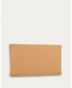 Musztardowy tapicerowany zagłówek 206x106 cm Tanit – Kave Home