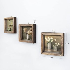 Obrazy zestaw 3 szt. 15x15 cm – Wallity
