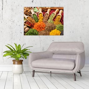 Obraz - Przyprawy z całego świata (70x50 cm)