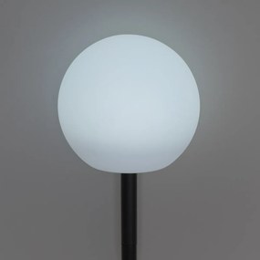Zestaw 3 białych lamp podłogowych zewnętrznych z wbudowanymi diodami LED solarnymi IP44 - Ludger