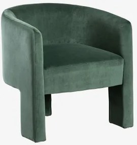 Fotel Tapicerowany Xastru Aksamitny Jungle Green - Sklum