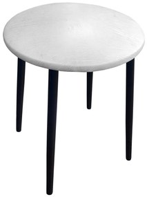 Taboret TRIX  AL12 biało-szary podstawa czarna