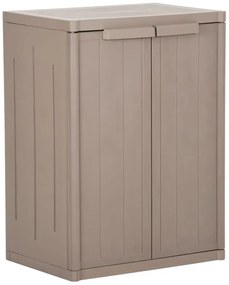 Brązowa szafka z 2 półkami na balkon i do garażu M6-G39