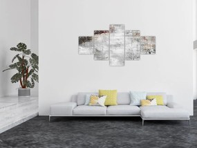 Obraz - Abstrakcyjne teksturowane płótno (125x70 cm)