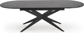 Czarny stół z owalnym blatem Sandro Halmar