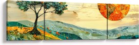 Obraz - Ilustracja krajobrazu (170x50 cm)