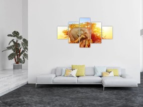 Obraz zwierząt afrykańskich (125x70 cm)