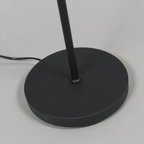 Nowoczesna lampa podłogowa czarna z wbudowanym LED, regulowana - Trax