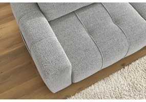 Jasnoszara rozkładana/ze schowkiem sofa 248 cm Arsene – Bobochic Paris