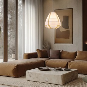 Biała lampa wisząca Nagoja – Candellux Lighting