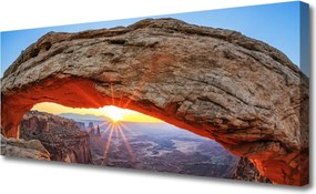 Obraz canvas Skaliste Wybrzeże w Pełnym Słońcu