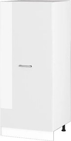 Wysoka szafa biały wysoki połysk 60x57x143 r-line