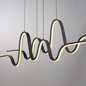 Design Pendant Lamp Black Incl. Dimmable LED Easylift - AltitudeDesignerski Oswietlenie wewnetrzne