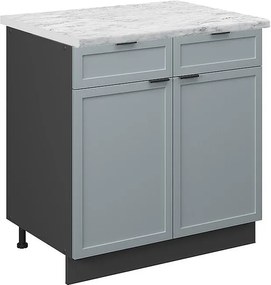 Szafka dolna do kuchni jasnoniebiesko-szary 80x60x82 fame-line