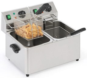 Profesjonalna frytownica elektryczna 2×4L, 2×2000W