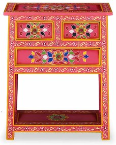 Różowa szafka w stylu rustykalnym - Norman