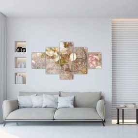 Obraz - Ozdoba kwiatowa (125x70 cm)