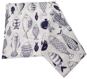 Bieżnik wodoodporny Ryby, 40 x 140 cm