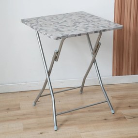 Stolik turystyczny Flower Silver 60 x 60 cm PATIO