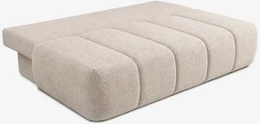 Sofa z Funkcją Spania SARIA Kremowa Szenil Nowoczesna