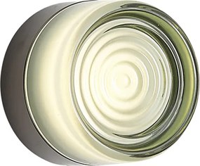 Designerski kinkiet czarny ze szkłem jasnozielonym IP44 - Michele