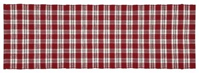 Bieżnik Happy Check winowy/czarny, 35 x 120 cm, 35 х 120 cm