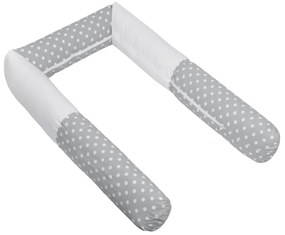 Bellatex Mantinet do łóżeczka cylinder Polka dotsszary, 240 cm