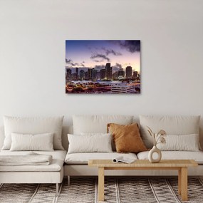 Obraz metropolii z drapaczami chmur (70x50 cm)