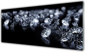 Szkło do Kuchni na Ścianę Kryształowy Blask Diamentów