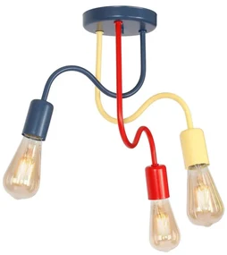 Dziecięcy żyrandol natynkowy DOW 3xE27/60W/230V