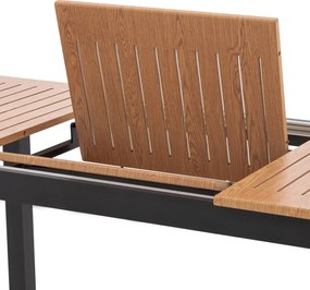 Doppler EXPERT WOOD antracyt, rozkładane i sztaplowane krzesła, 6+2+1