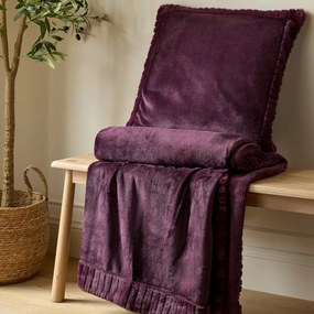 Poduszka dekoracyjna z mikropluszu 55x55 cm Velvet and Faux Fur – Catherine Lansfield