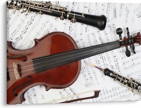 Obraz - Instrumenty muzyczne (70x50 cm)