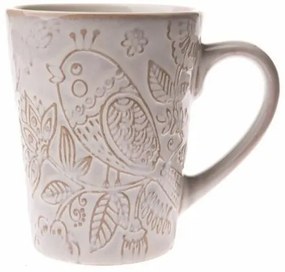 Kubek ceramiczny Bird, 316 ml, biały