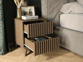 PROMOCJA Stolík nocny ENTSIAN 40x40 cm, dąb artisan II jakość