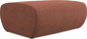 Pufa - z tkaniny szenilowej - brudny róż - NANEA