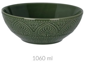 Ceramiczna miska ze żłobionym wzorem, 1060 ml