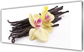 Panel Szklany do Kuchni Kwiatowy Ornament Ścienny