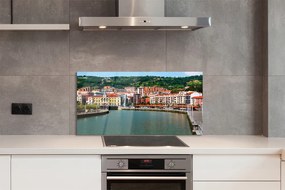 Panel nad Blat Kuchenny Miasto w Dolinie Górskiej Rzeki