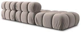 Jasnobrązowa aksamitna sofa modułowa 282 cm Bellis – Micadoni